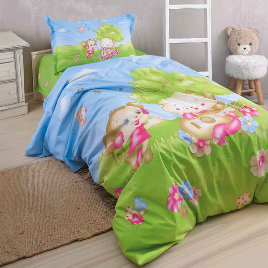 Rythmos Kids Duvet Set Single with Pillowcase Chicaboo 160x