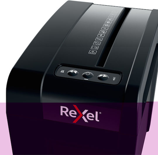 Rexel Distrugător de Documente Tăiere transversală 6 Foi cu Coș 10lt