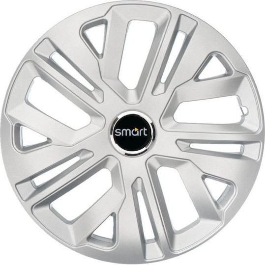 Satz 4 Raven Grau R16 Radkappen Smart Auto Range
