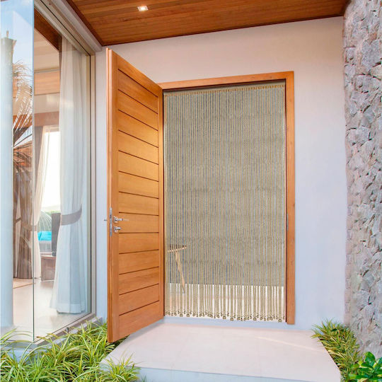 Atmosphera Fabric Door Curtain Beige 90x200cm 5530061