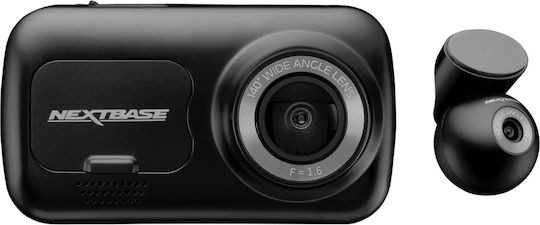 Nextbase Dual Car Dvr Camera Rear View 2.5" Led Display 140° Viewing Angle Night Vision Intelligent Parking Mode Magnetic Mount Charging