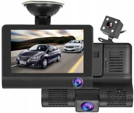 Car Dvr Camera Quidux Q300 4" Screen 1080p 170 Degrees G Sensor Black