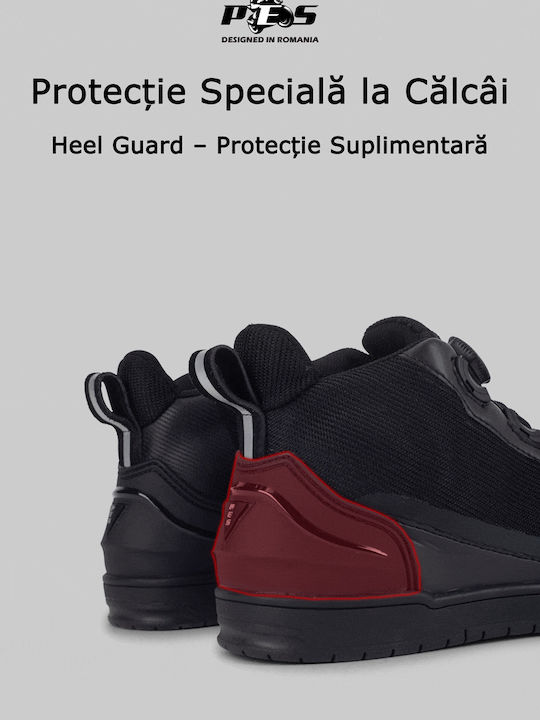 Pes Aeroguard Men's Motorcycle Boots Summer Breathable Panels Ankle Protection Non-slip Sole