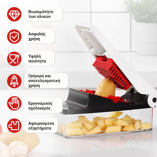 Πολυκόπτης Λαχανικών Πλαστικός