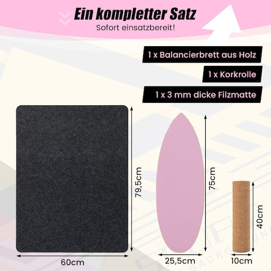 Costway Disc de Echilibru Roz 1buc