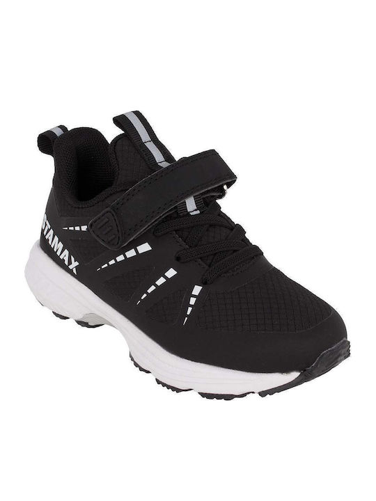 Αδιάβροχα Αθλητικά Παιδικά Παπούτσια Running με Σκρατς Μαύρα