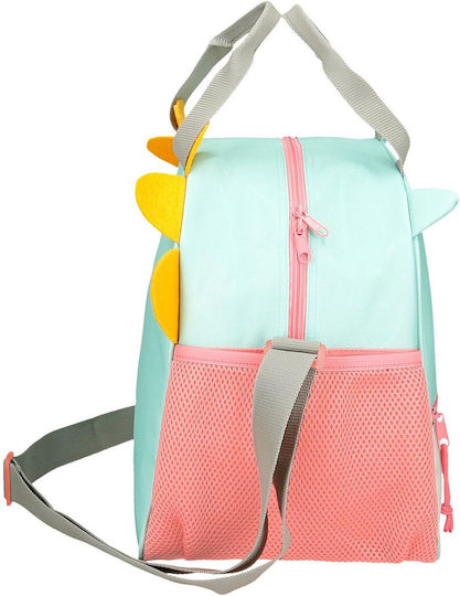 Roll Road School Hand Lunch Bag Green Dinosaurs