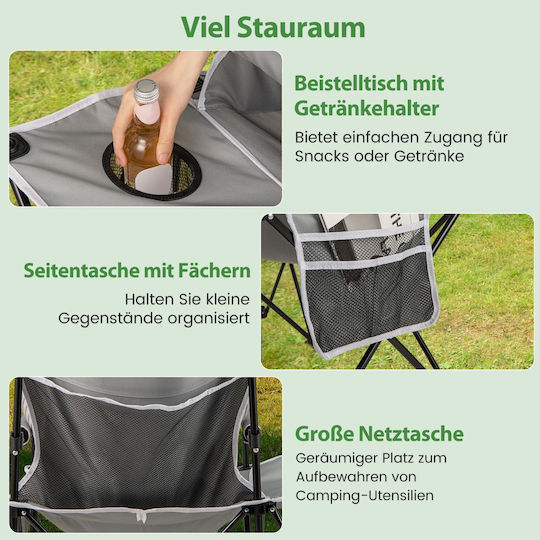 Costway Stuhl Strand Gray