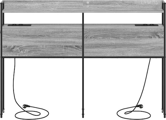 vidaXL Tăblie De Pat Din Lemn Gri Sonoma 150x98cm