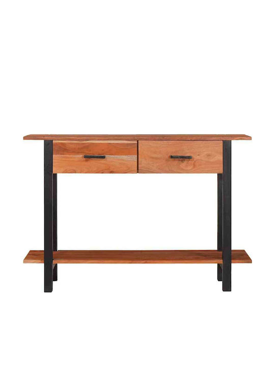 Κονσόλα από Μασίφ Ξύλο Καφέ Μ110xΠ30xΥ75εκ.