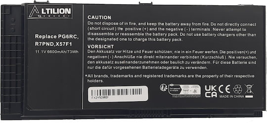 Altilion Energy Μπαταρία FV993, 6600mAh Συμβατή με Dell