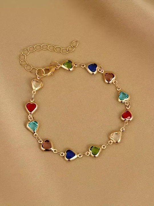 Damen Armband mit Design Herz mit Perlen