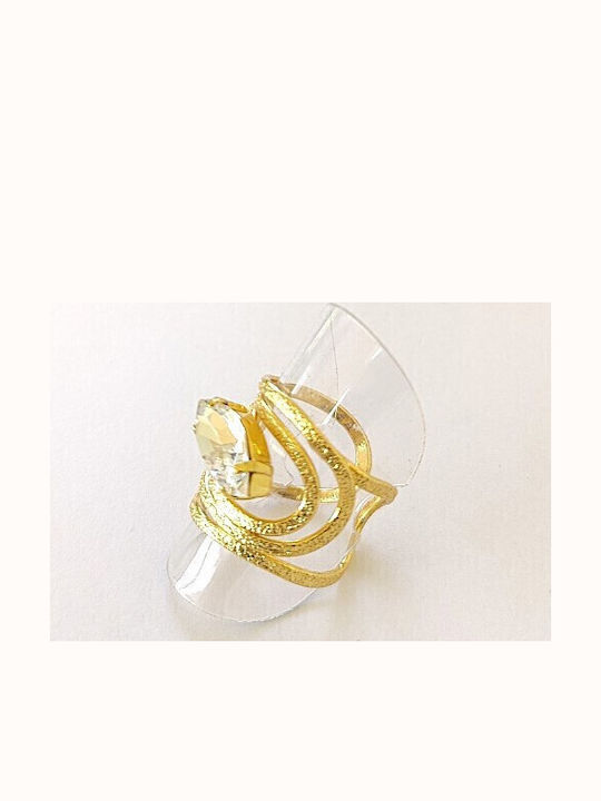 Loua Jewels Ring with Stones Gold Plated