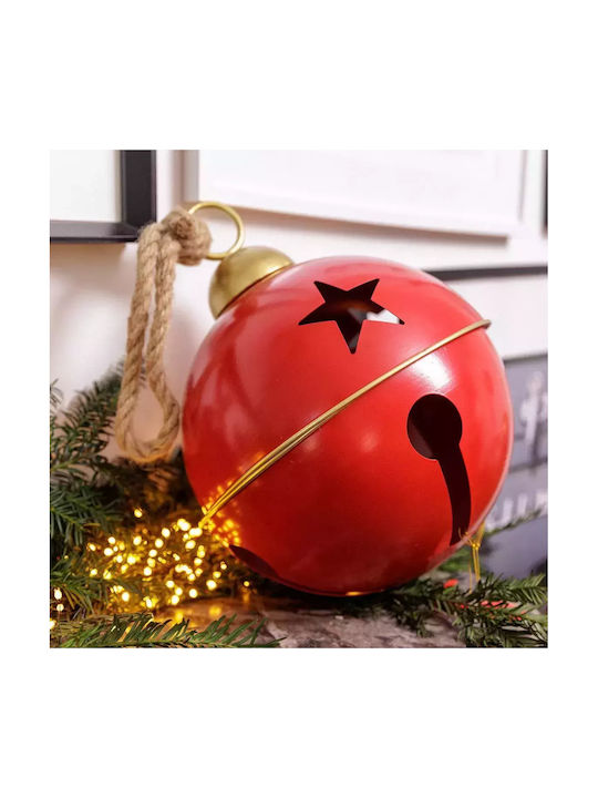 Hanging Bell Ornament Red