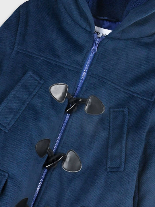 Kinder Mäntel & Jacken Lang mit Kapuze Marineblau