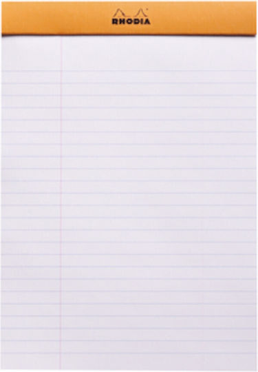 Rhodia Μπλοκ Σημειώσεων Ριγέ Πορτοκαλί