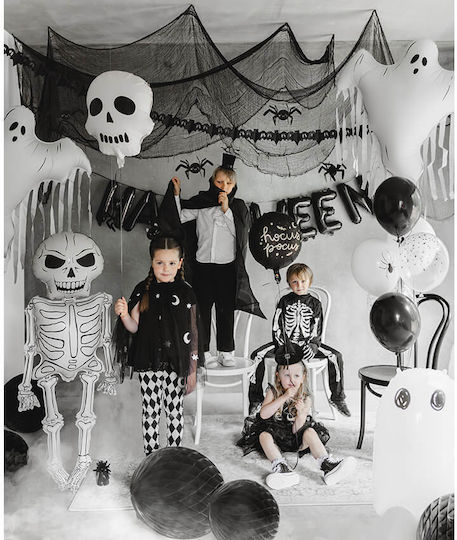 Σετ 6 Μπαλόνια Halloween Latex Μαύρα