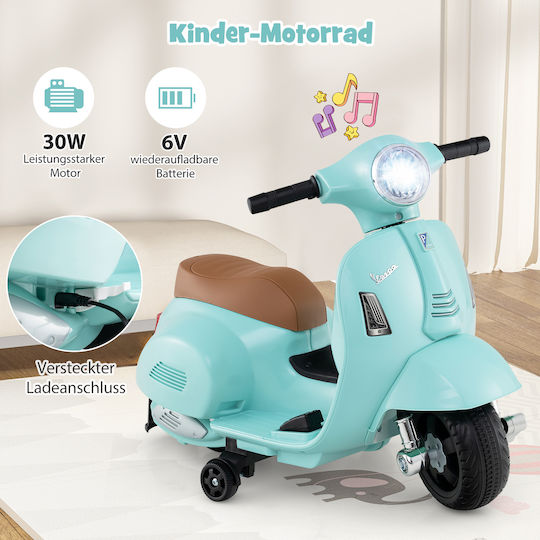 Kids Ride-On Motorbike Licensed Electric 6 Volt Blue for 1.5+ Years