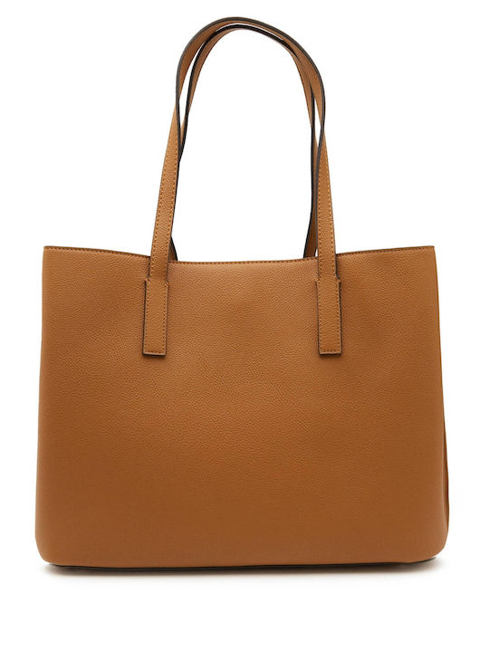 Girlfriend Γυναικεία Τσάντα Tote Χειρός Καφέ