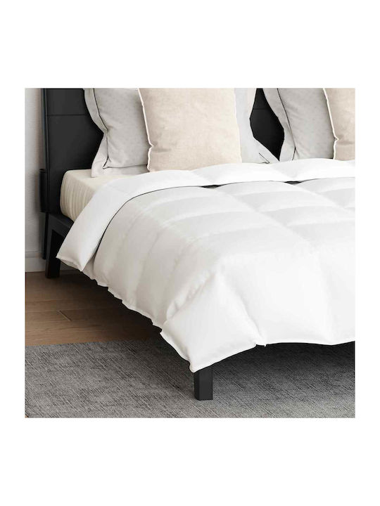vidaXL Bettdecken-Set Großes Doppelbett 220x260cm White 3Stück