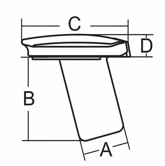 Recessed Mount for Shading System Inox316 Cap