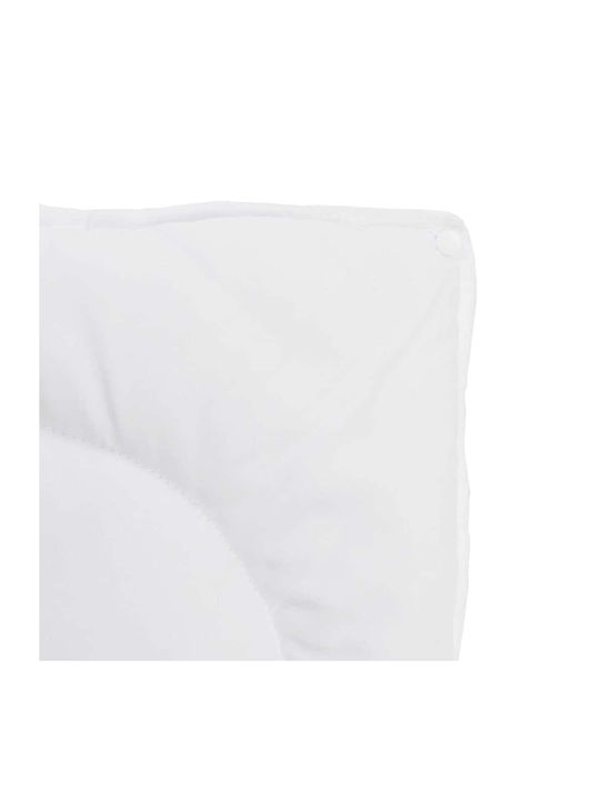 vidaXL Duvet Set Double with Microfiber Filling 200x220cm White 3pcs