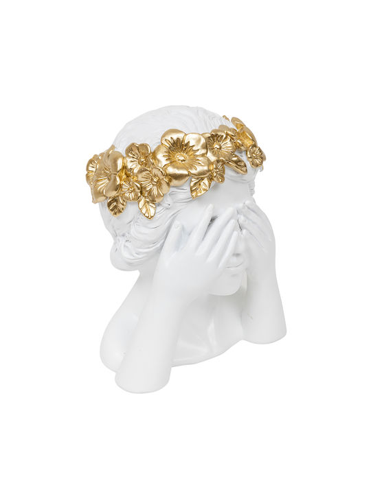 Decorative Bust Polyresin 16x14x20cm 1pcs