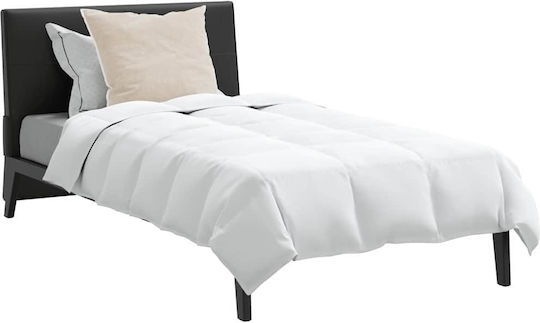 vidaXL Bettdecken-Set Einzelbett Daunen 135x200cm White 2Stück