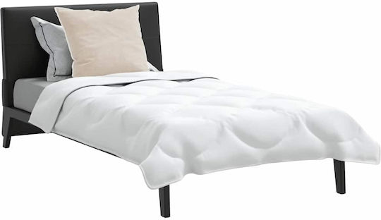 vidaXL Bettdecken-Set Einzelbett mit Microfiber-Füllung 155x220cm White 2Stück