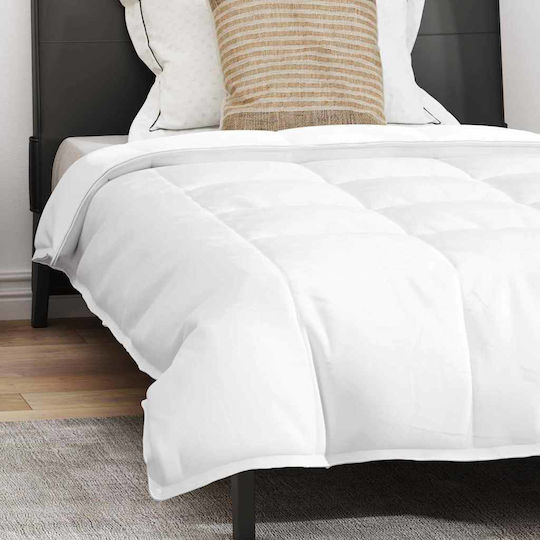vidaXL Bettdecken-Set Einzelbett Daunen 135x220cm White 2Stück