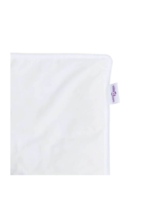 vidaXL Duvet Set Double Down 200x220cm White 3pcs