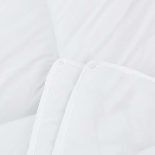 vidaXL Duvet Set Single with Microfiber Filling 135x220cm White 2pcs