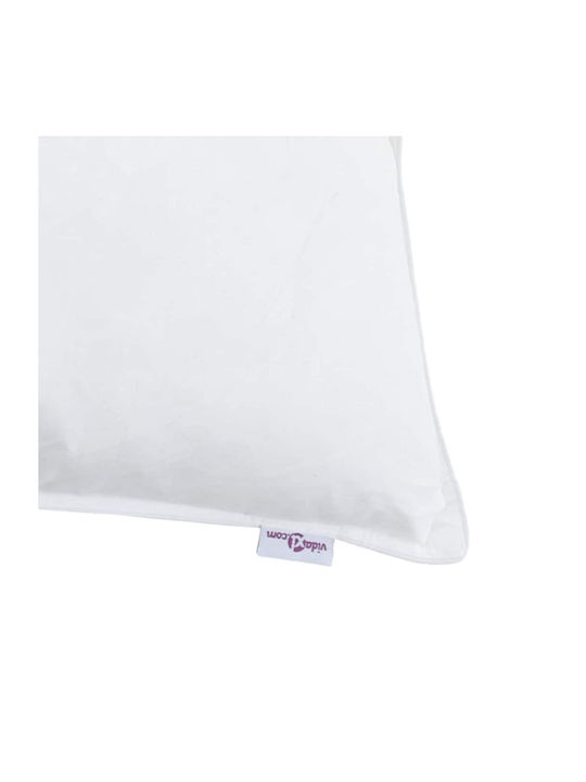 vidaXL Set Pilotă Single De Puf 140x200cm Alb 2buc