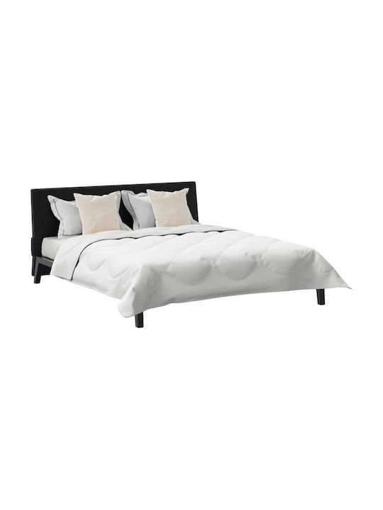 vidaXL Duvet Set Double with Microfiber Filling 200x200cm White 3pcs