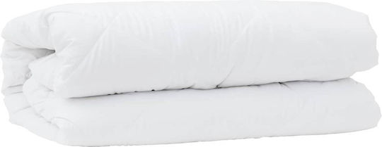 vidaXL Bettdecken-Set Einzelbett mit Microfiber-Füllung 155x200cm White 2Stück