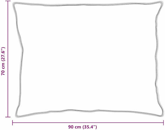 vidaXL Σετ Πάπλωμα Υπέρδιπλο Πουπουλένιο 220x260εκ. Λευκό 3τμχ