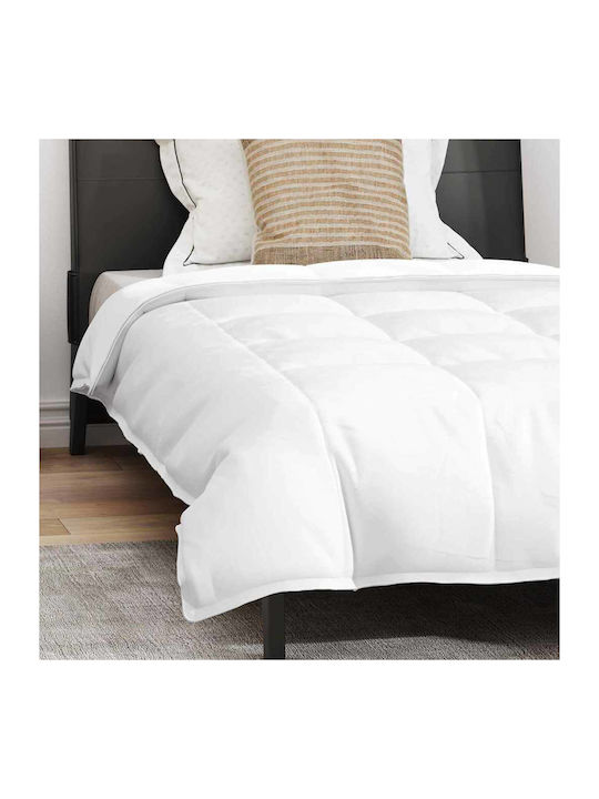 vidaXL Bettdecken-Set Einzelbett Daunen 135x200cm White 2Stück