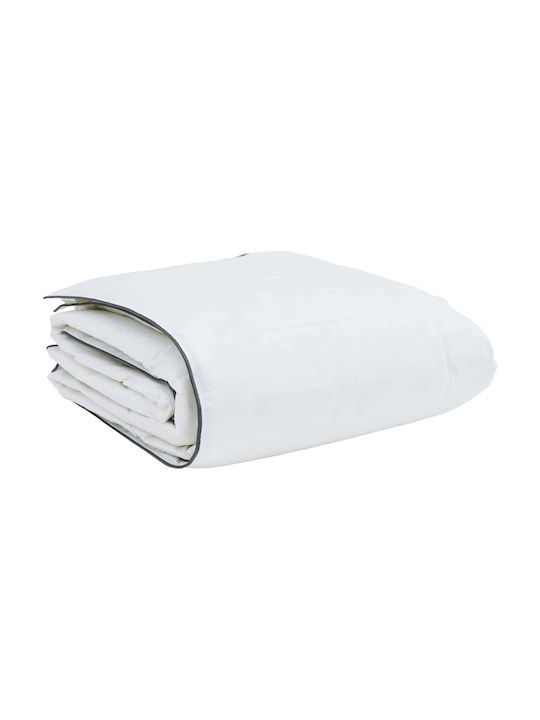 vidaXL Bettdecken-Set Einzelbett Daunen 155x200cm White 2Stück
