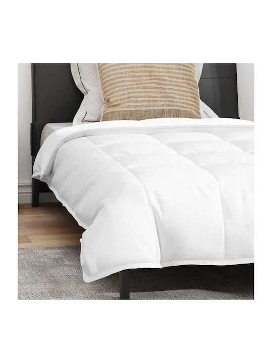 vidaXL Bettdecken-Set Einzelbett Daunen 135x200cm White 2Stück