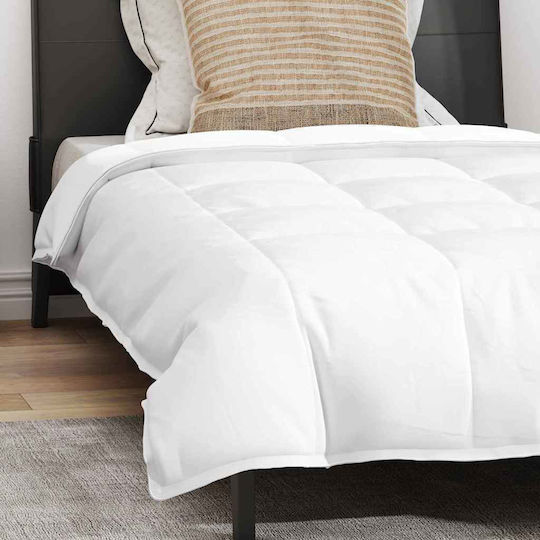 vidaXL Bettdecken-Set Einzelbett Daunen 135x200cm White 2Stück