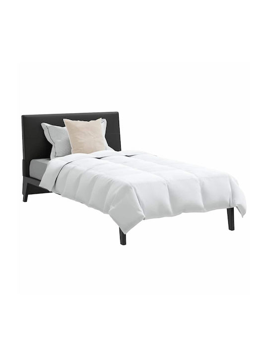 vidaXL Bettdecken-Set Einzelbett Daunen 155x200cm White 2Stück