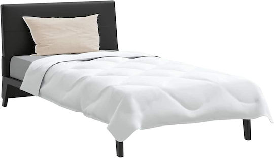 vidaXL Bettdecken-Set Einzelbett mit Microfiber-Füllung 135x200cm White 2Stück