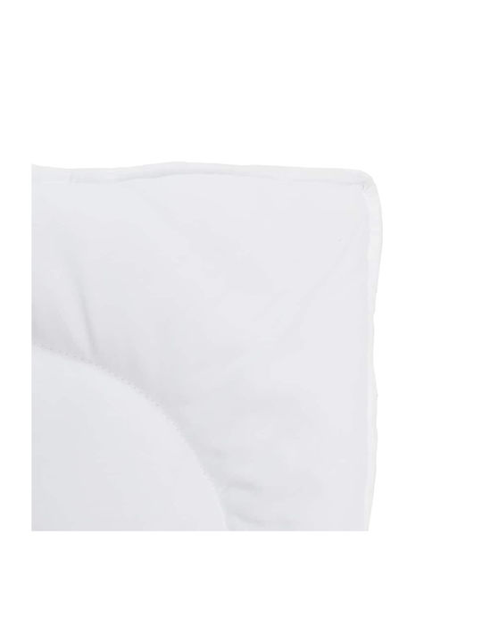 vidaXL Set Pilotă Dublu cu Umplutură Microfiber 200x200cm Alb 3buc