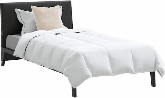 vidaXL Set Pilotă Single 135x220cm Alb 2buc