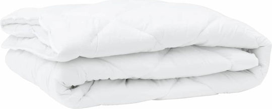 vidaXL Σετ Πάπλωμα Διπλό με Γέμιση Microfiber 200x200εκ. Λευκό 3τμχ