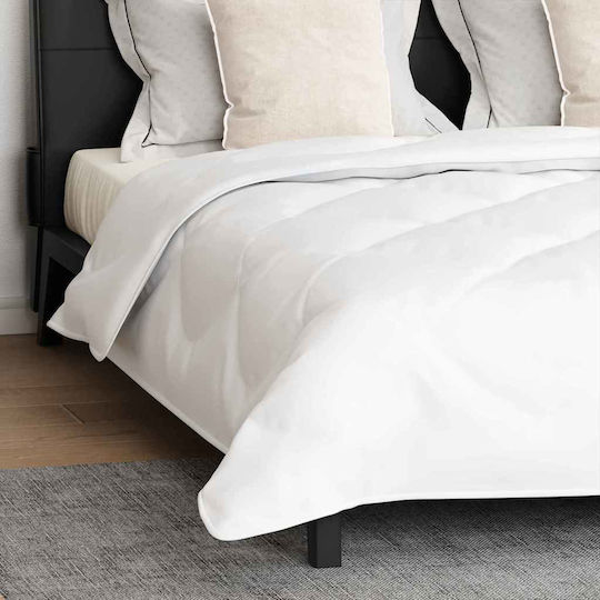 vidaXL Σετ Πάπλωμα Υπέρδιπλο με Γέμιση Microfiber 240x260εκ. Λευκό 3τμχ