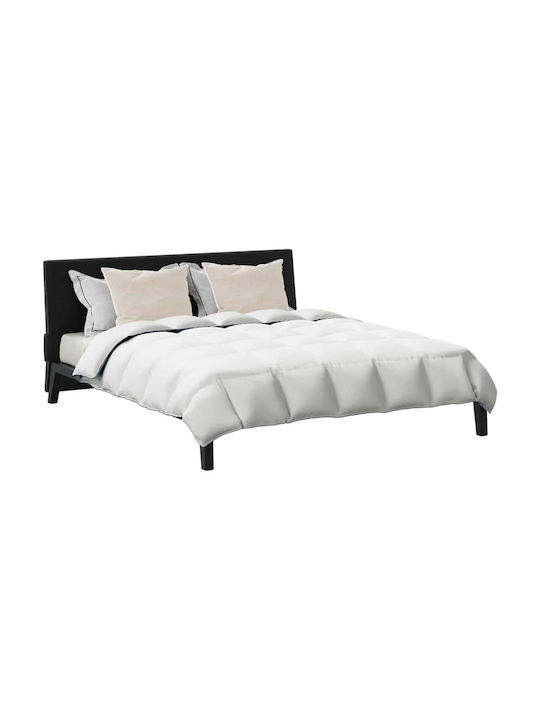 vidaXL Duvet Set Double with Microfiber Filling 200x220cm White 3pcs