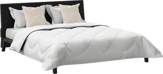 vidaXL Duvet Set Double with Microfiber Filling 200x200cm White 3pcs