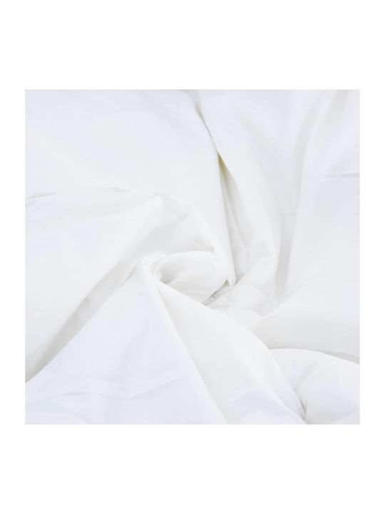 vidaXL Duvet Set Double with Microfiber Filling 200x200cm White 3pcs