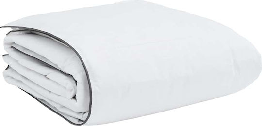 vidaXL Σετ Πάπλωμα Διπλό με Γέμιση Microfiber 200x240εκ. Λευκό 3τμχ